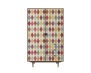 Шкаф Этажерка "Bruni print" коричневый BD-3090904