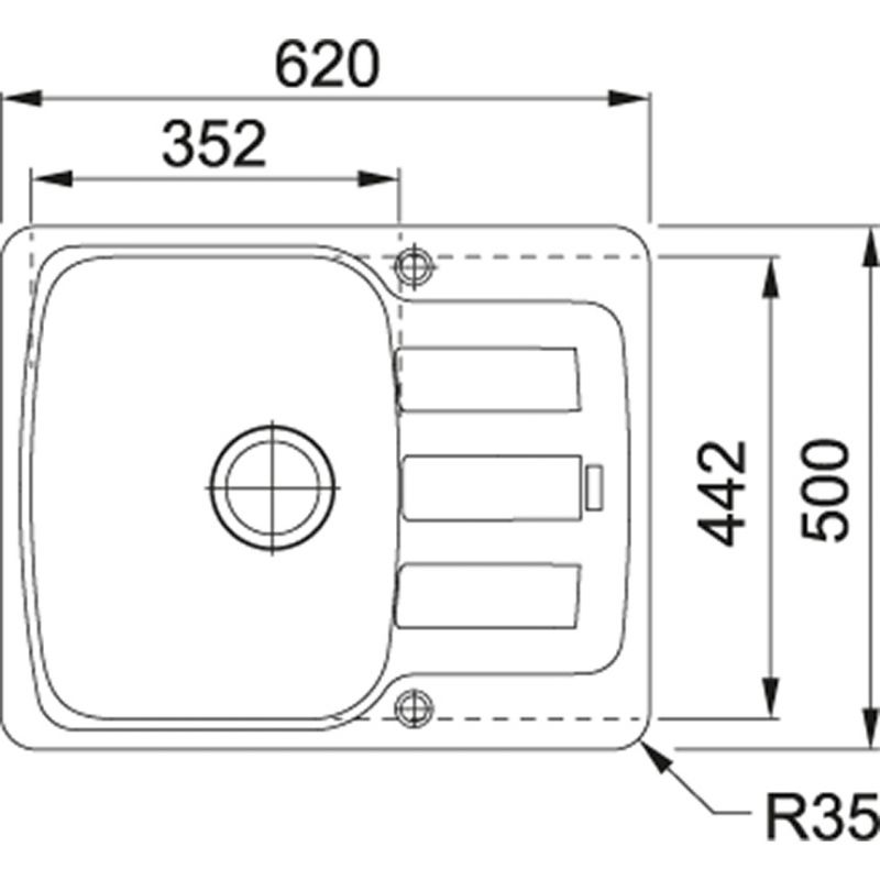 Мойка Franke Antea 114.0537.780 миндаль