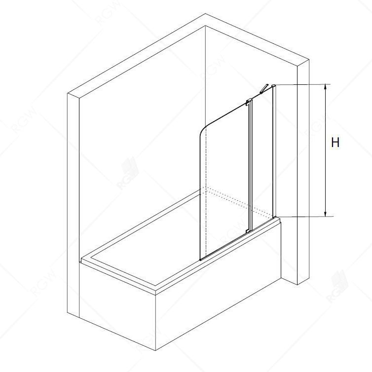 Ограждение на ванну RGW Screens SC-03 03110311-11 110 см