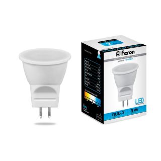 Лампа светодиодная Feron G5.3 3W 6400K 25553