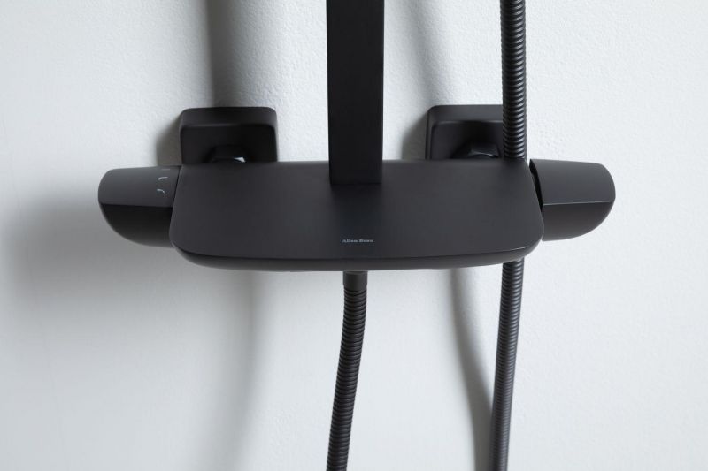 Душевая стойка Allen Brau Infinity 5.21030-31 черный матовый фото 4