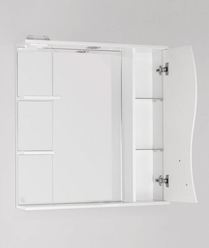 Зеркальный шкаф Style Line Амелия 75 ЛС-00000014, 75 см, с подсветкой