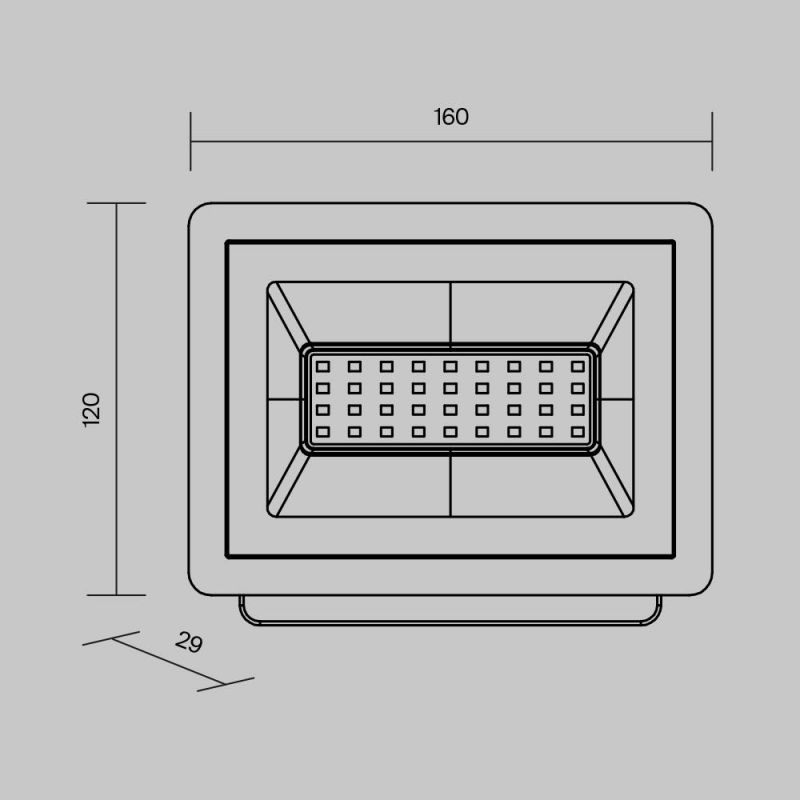Прожектор Maytoni Flood 230V 30W IP65 4000K FL001-L30B4K фото 9