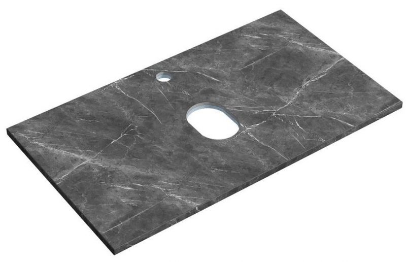 Столешница под раковину SANCOS TT80A1X, 80х46 см, Black Sky фото 1