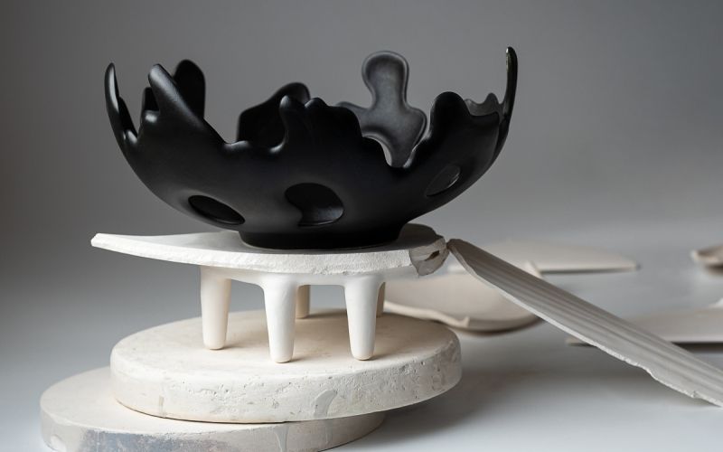 Большая чаша "Коралл" черный Ceramum BD-3043372 фото 2