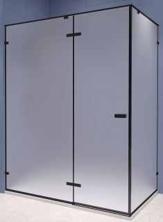 Душевой уголок RGW SV-040B 120x100 см, профиль черный, стекло матовое