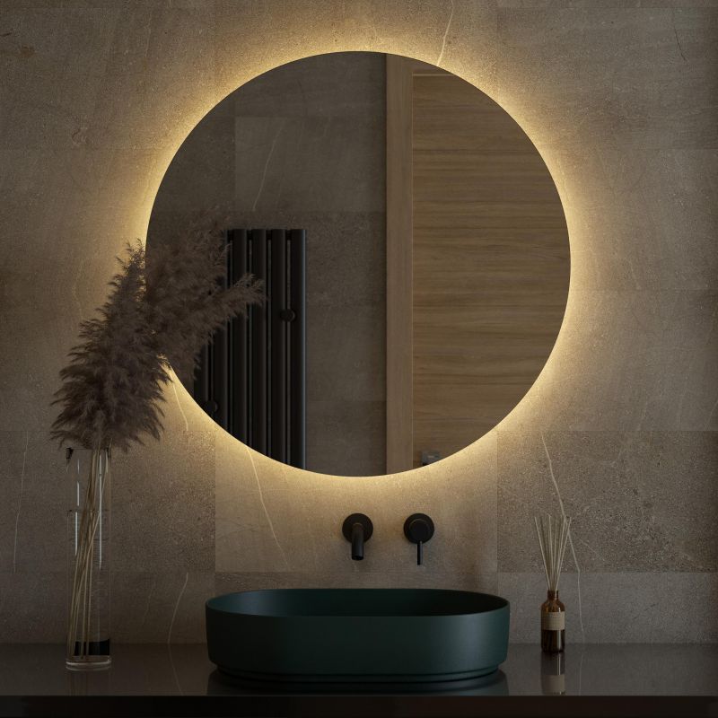 Зеркало для ванной DEFESTO OPTI DF 2856 с LED-подсветкой Ø90см фото 1