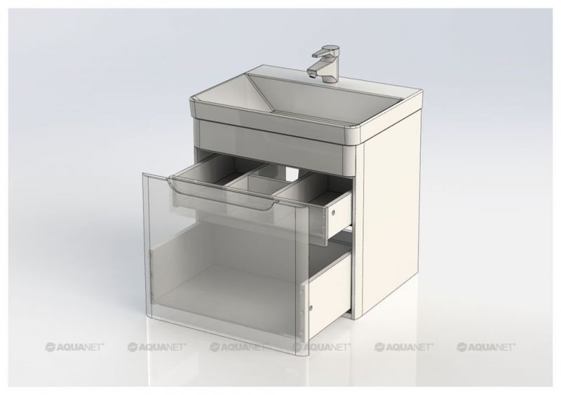 Тумба с раковиной Aquanet София 60 белый 00212586
