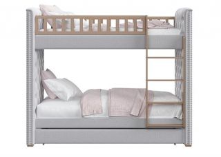 Кровать двухъярусная Ellipsefurniture Elit soft (серый) ET010107021001
