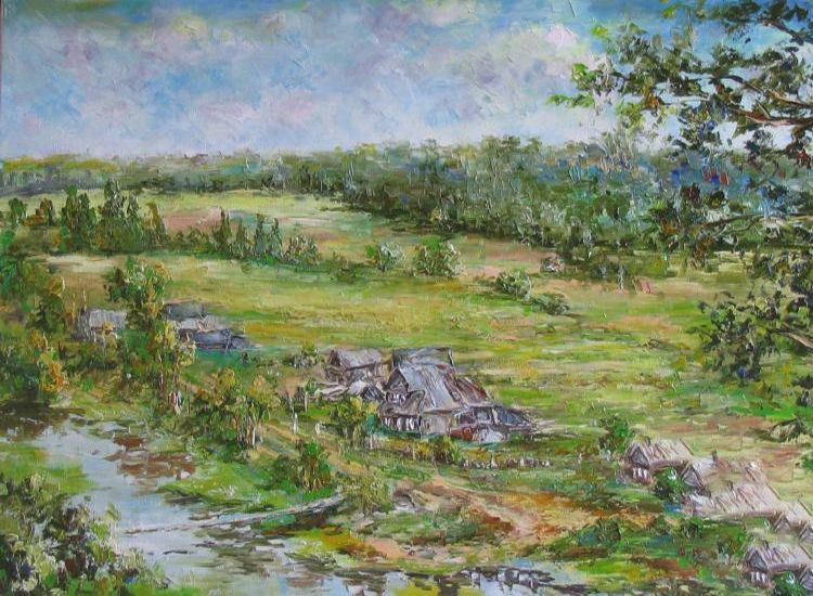 Картина "Деревенские дали" Светлана Круглова
