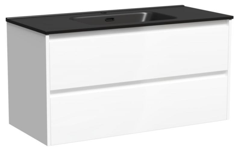 Тумба под раковину подвесная Sancos Libra LB100W белая 100 см фото 1
