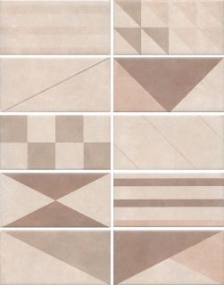 Плитка Kerama Marazzi Александрия 19034 светлый микс 20х9,9х6,9