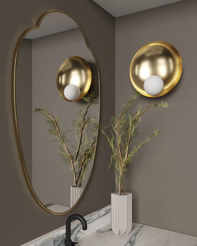 Milis Gold Зеркало Art Mirror в тонкой раме Smal BD-2826257