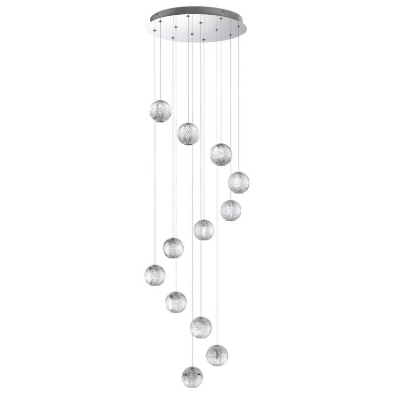 Люстра Odeon Light хром/металл/акрил LED 56W 4000K 4711лм CRYSTAL 5007/56L