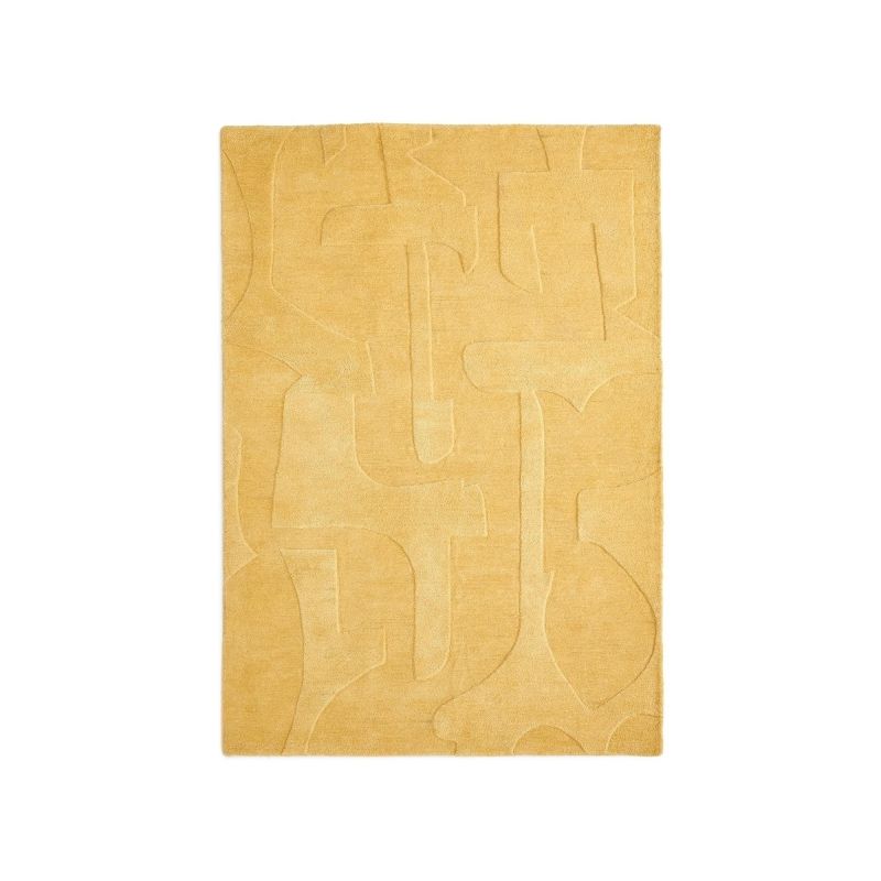 Ковер La Forma (ex Julia Grup) Maie BD-2860410 горчичного цвета из шерсти и вискозы 160 x 230 см фото 1