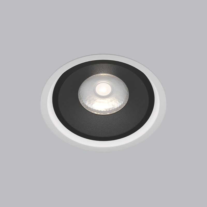 Встраиваемый светодиодный светильник Elektrostandard Slide 6W 4200K белый/чёрный 25083/LED
