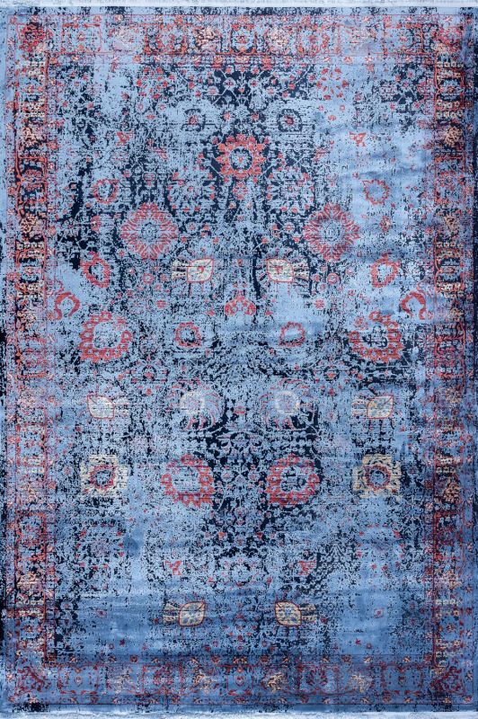 Турецкий ковер из вискозы и акрила Carpet «BELLA» 06489A-ULTRAMAR-LAC 120 x 180 см фото 1