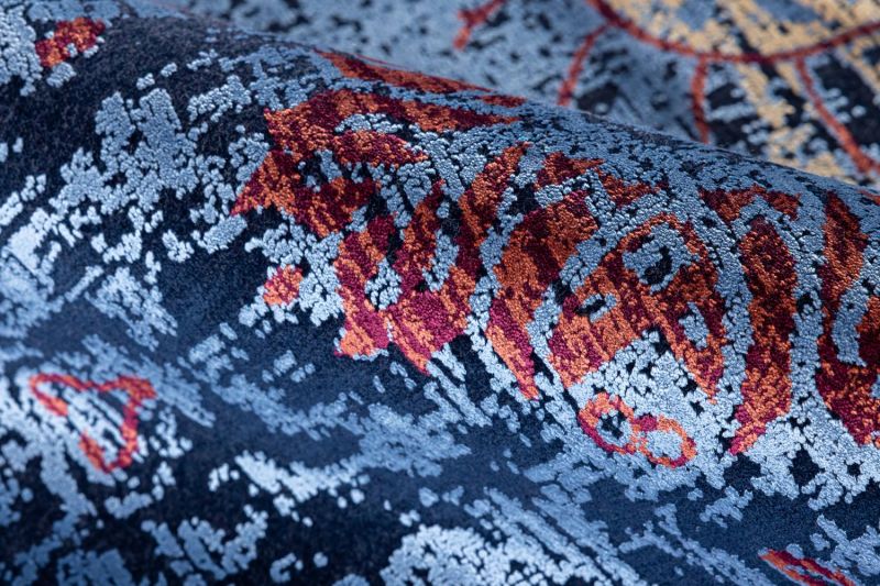 Турецкий ковер из вискозы и акрила Carpet «BELLA» 06489A-ULTRAMAR-LAC 120 x 180 см фото 4