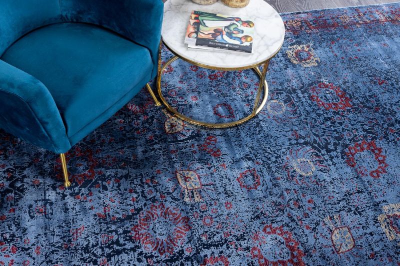Турецкий ковер из вискозы и акрила Carpet «BELLA» 06489A-ULTRAMAR-LAC 120 x 180 см фото 9