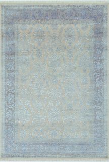 Индийский ковер из шерсти и арт-шёлка Carpet «KING OF AGRA» RO45-2ND-CRE-GRY 301 x 397 см