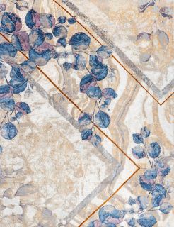 Индийский ковер из шерсти и арт-шёлка Carpet «MARBLE FLOWERS» Marble Code 14-MLT 240 x 300 см