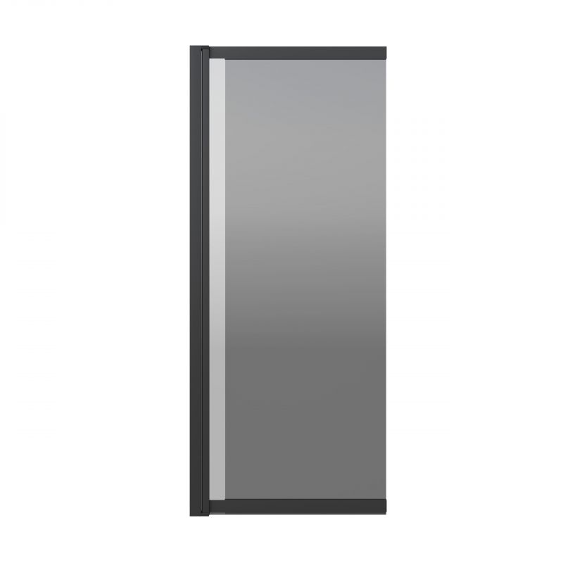 Шторка на ванну Berges RIVER S Slider Black 065018, 98 см, черный матовый/тонированное фото 2