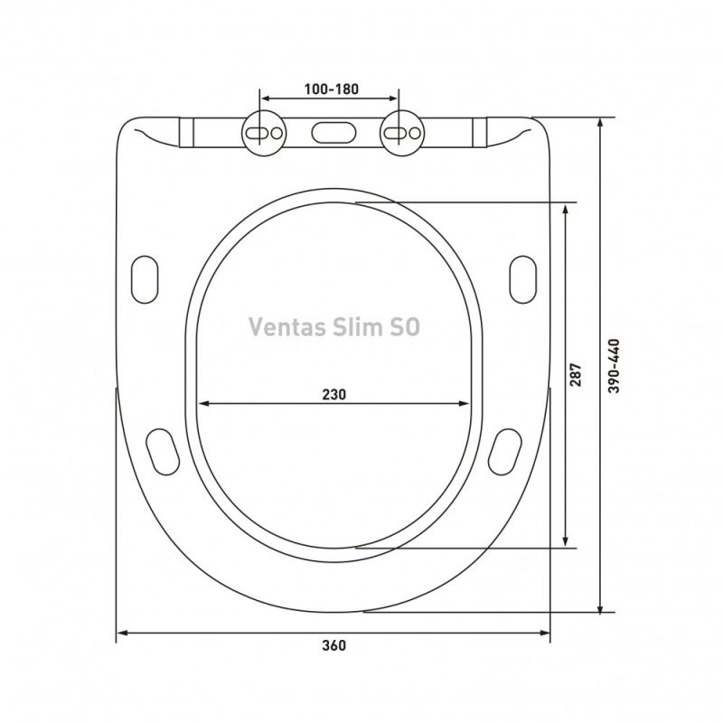 Унитаз подвесной BERGES VENTAS Black Rimless 082136 с микролифтом фото 7