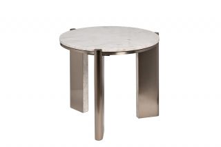Столик журнальный белый мрамор Garda Decor Cass White 1008 BD-3145211