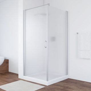 Душевой уголок Vegas Glass EP-Fis 90 07 10 L, 90х90 см, профиль хром, стекло матовое