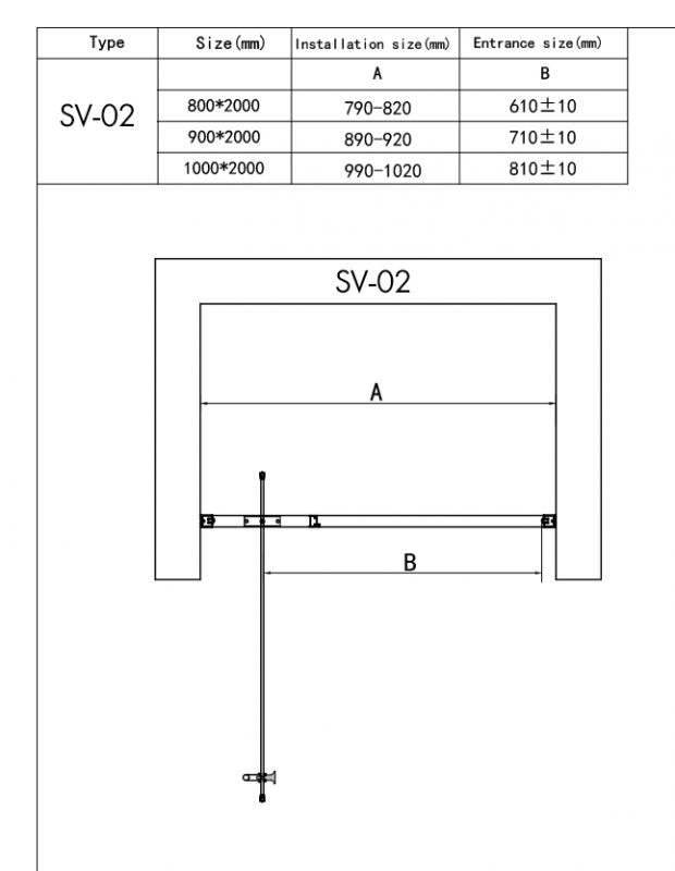 Душевая дверь RGW Stilvoll SV-02 06320210-11 100 см