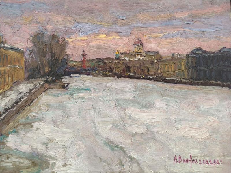 Картина "Утро на Неве" Вилков Андрей