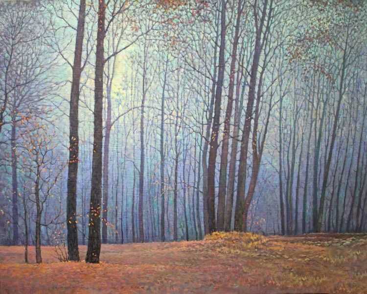 Картина "Сиреневый лес" Сапожников Юрий