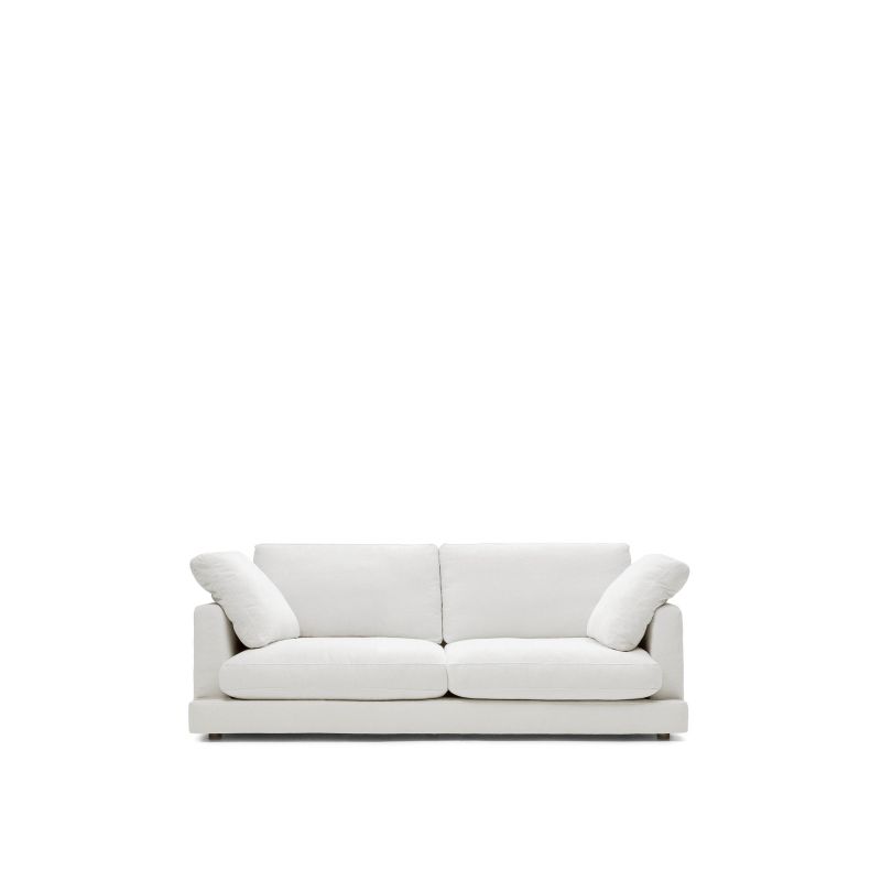 3-местный диван белого цвета 210 см Gala  La Forma (ex Julia Grup) BD-2607968