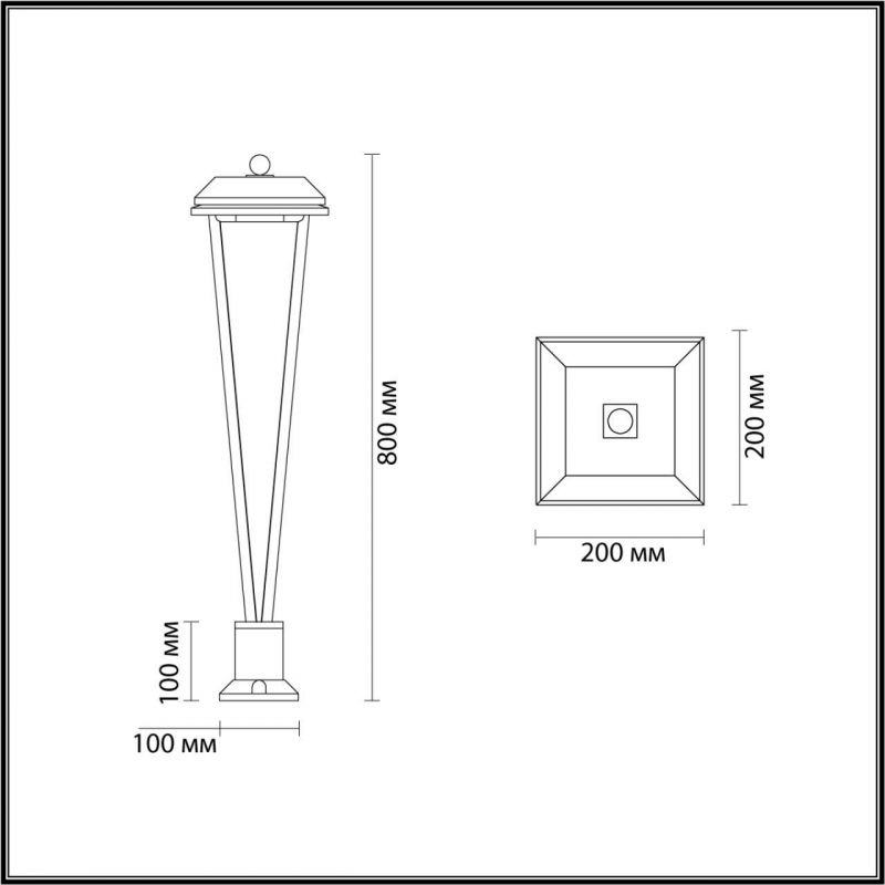 Уличный светильник Odeon Light BEARITZ IP65 LED 12W 4000K AC85-265V 6655/12GL фото 2