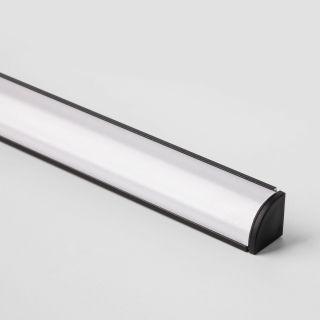Угловой алюминиевый профиль Elektrostandart черный/белый для светодиодной ленты LL-2-ALP008