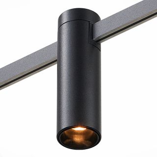 Магнитный трековый светильник ST Luce Farm ST810.406.05, черный, LED 1*5W 3000K 227Lm Ra90 60 IP20 D35xH112 24V