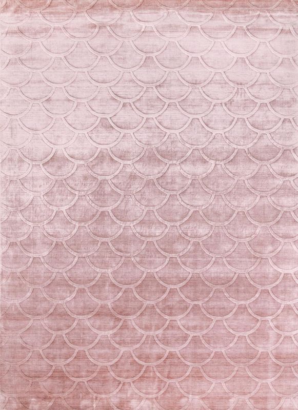 Индийский ковер из арт-шёлка и шерсти Carpet «JAZZ» 2019008-BABY PINK 243 x 336 см фото 1