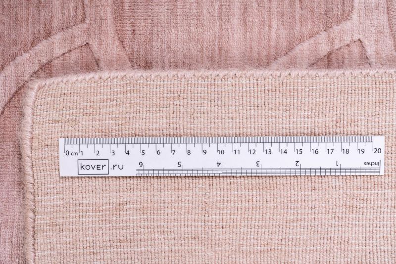 Индийский ковер из арт-шёлка и шерсти Carpet «JAZZ» 2019008-BABY PINK 243 x 336 см фото 10