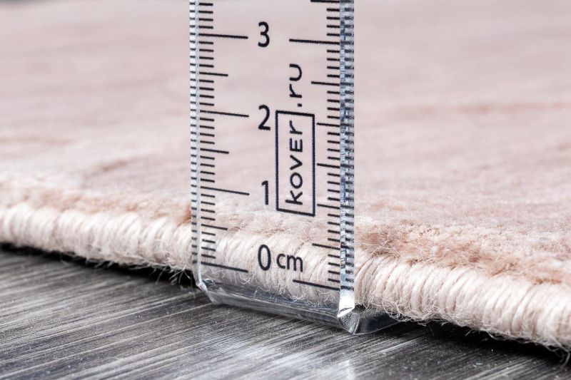 Индийский ковер из арт-шёлка и шерсти Carpet «JAZZ» 2019008-BABY PINK 243 x 336 см фото 11