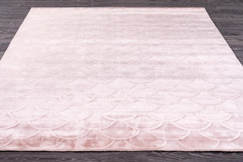 Индийский ковер из арт-шёлка и шерсти Carpet «JAZZ» 2019008-BABY PINK 243 x 336 см фото 2