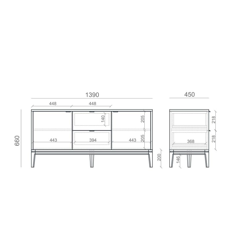 Тумба под ТВ The IDEA INSPIRE TIMELESS BD-3041942