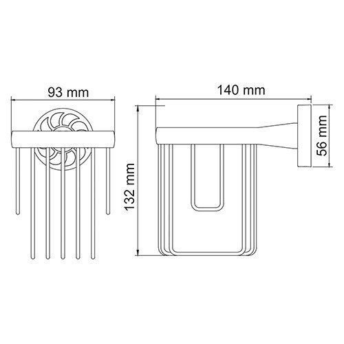 Держатель освежителя WasserKRAFT Isen K-4045