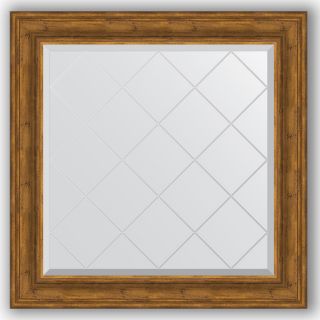 Зеркало с гравировкой в багетной раме 89x89 Evoform EXCLUSIVE-G BY 4333 травленая бронза