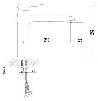 Смеситель Lemark Status LM4404C