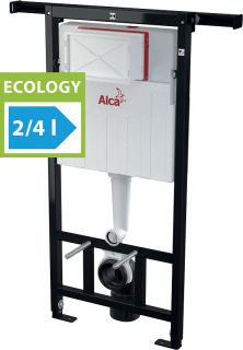 Инсталляция для унитазов AlcaPlast Jadromodul AM102/1120E Ecology пневматика/сенсор