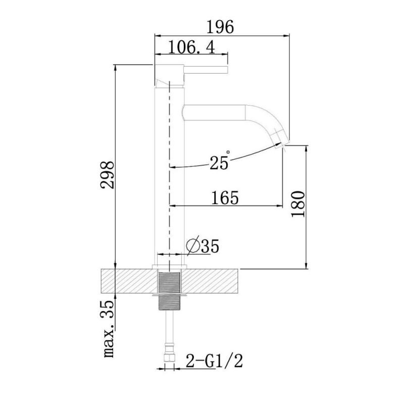 Смеситель для раковины Agger Zest A0712144 фото 6