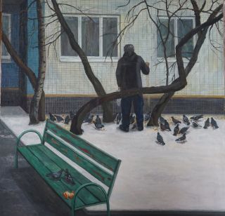Картина "Голубиный обед" Александра Егорова
