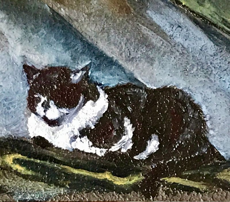 Картина "CAT ON THE ROOF ISTANBUL" Марина Дерягина