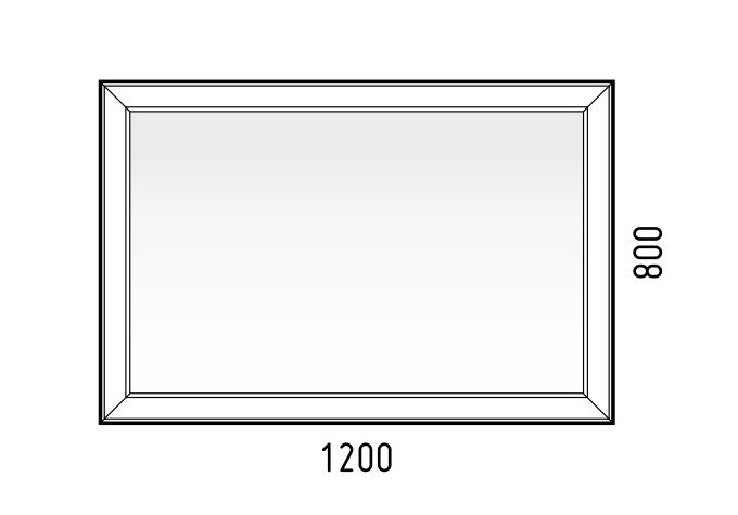 Зеркало Corozo Барго SD-00000860 120х80 см с подсветкой