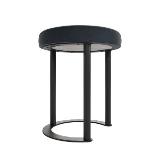 Пуф чёрный с  металлическим каркасом GENGLASS HORSIX BD-3044129